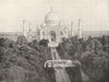 INDIA. Agra- The Taj Mahal 1895 old antique vintage print picture