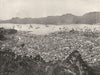 JAPAN. Nagasaki- Panoramic View of the City 1895 old antique print picture