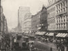 ILLINOIS. Chicago- State Street 1895 old antique vintage print picture