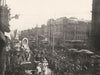 LOUISIANA. New Orleans- The Mardi- gras procession in canal street 1895 print