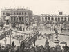 URUGUAY. Montevideo- The Great square on a Fête day 1895 old antique print