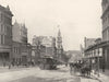 AUSTRALIA. Melbourne- Bourke street, Looking East 1895 old antique print