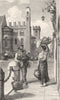 ITALY. Trentino. Fruit- sellers in Trent 1877 old antique print picture