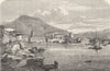 ITALY. Lago Di Garda. Riva 1877 old antique vintage print picture