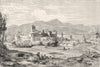 ITALY. Lago Di Garda. Desenzano 1877 old antique vintage print picture