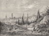 ITALY. Verona. Verona 1877 old antique vintage print picture
