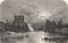 ITALY. Verona. Bridge of the Borghetto, near Valeggio 1877 old antique print