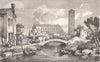 VENICE. On the Island of Torcello 1877 old antique vintage print picture