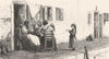 VENICE. Street scene. Family 1877 old antique vintage print picture