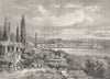 ITALY. Trieste 1877 old antique vintage print picture