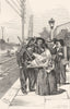 ITALY. Mantua. Riflemen waiting for a Train 1877 old antique print picture