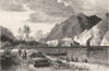 ITALY. Lago di Como. Lake of Como View of Malgrate from Lecco 1877 old print