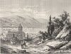 ITALY. Lago di Como. Como 1877 old antique vintage print picture