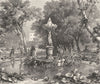 ITALY. Genoa. Fountain in the Acqua Sola 1877 old antique print picture