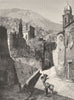 ITALY. Genoa. Salita San Paolo, Genoa 1877 old antique vintage print picture