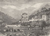 ALPES- MARITIMES. Menton Menton 1877 old antique vintage print picture
