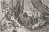 ITALY. Riviera di Levante. Siesta 1877 old antique vintage print picture