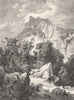 ITALY. In Emilia. Canossa 1877 old antique vintage print picture