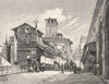 ITALY. Florence. Ponte Vecchio 1877 old antique vintage print picture