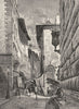 ITALY. Florence. Via Degli Strozzi 1877 old antique vintage print picture