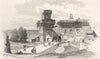 ROME. Civita Lavigna 1877 old antique vintage print picture