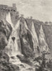 ITALY. Rome. Cascades at Tivoli 1877 old antique vintage print picture