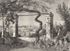ROME. Rome from the Convent Garden of Santa Sabina on the Aventine 1877 print