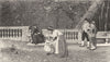 ROME. In the Villa Borghese 1877 old antique vintage print picture