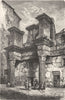 ROME. Temple of Minerva in the Forum of Nerva 1877 old antique print picture
