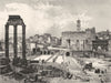 ITALY. Forum Romanum 1877 old antique vintage print picture