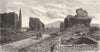 ITALY. Via Appia 1877 old antique vintage print picture