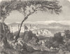 ROME. Roman Campagna. Bracciano 1877 old antique vintage print picture