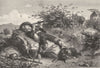 ROME. Roman Campagna. Goatherd 1877 old antique vintage print picture