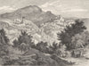 ROME. Subiaco 1877 old antique vintage print picture