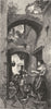 ITALY. Street scene in the Abruzzi 1877 old antique vintage print picture