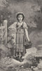 ITALY. On an Errand 1877 old antique vintage print picture