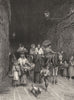 ITALY. Grotto of Posilippo 1877 old antique vintage print picture