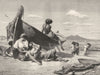 ITALY. Dolce Far Niente 1877 old antique vintage print picture
