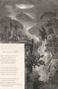 ITALY.Vesuvius.Lava comes. Pompeii 1877 old antique vintage print picture