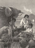 ITALY. Vesuvius. In the Harbour of Portici 1877 old antique print picture