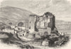 ITALY. Temple of Venus near Balae 1877 old antique vintage print picture