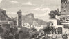 ITALY. Ravello 1877 old antique vintage print picture