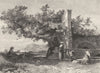 ITALY. Ischia 1877 old antique vintage print picture