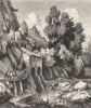 ITALY. Mill near Ariano 1877 old antique vintage print picture
