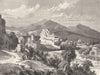 ITALY. Petra Roseti, on the Calore near Benevento 1877 old antique print