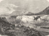 SICILY. Sicily. Platani near Montallegro 1877 old antique print picture