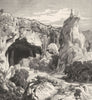 ITALY. Sicily. Latomie Del Paradiso, near Syracuse 1877 old antique print