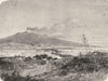 ITALY. Etna from the South 1877 old antique vintage print picture