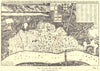 CITY OF LONDON. Plan of London after the Fire 1666. After HOLLAR 1944 old map