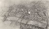 CITY OF LONDON. Bird's- eye general view from the South 1944 old vintage print